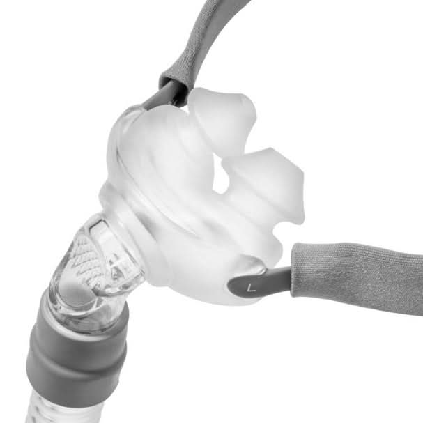 The Rio II Nasal Pillows CPAP Mask was designed with a unique rotating ball in socket swivel to allow for freedom of movement throughout the night making it the ideal Nasal Pillows Mask for active sleepers.