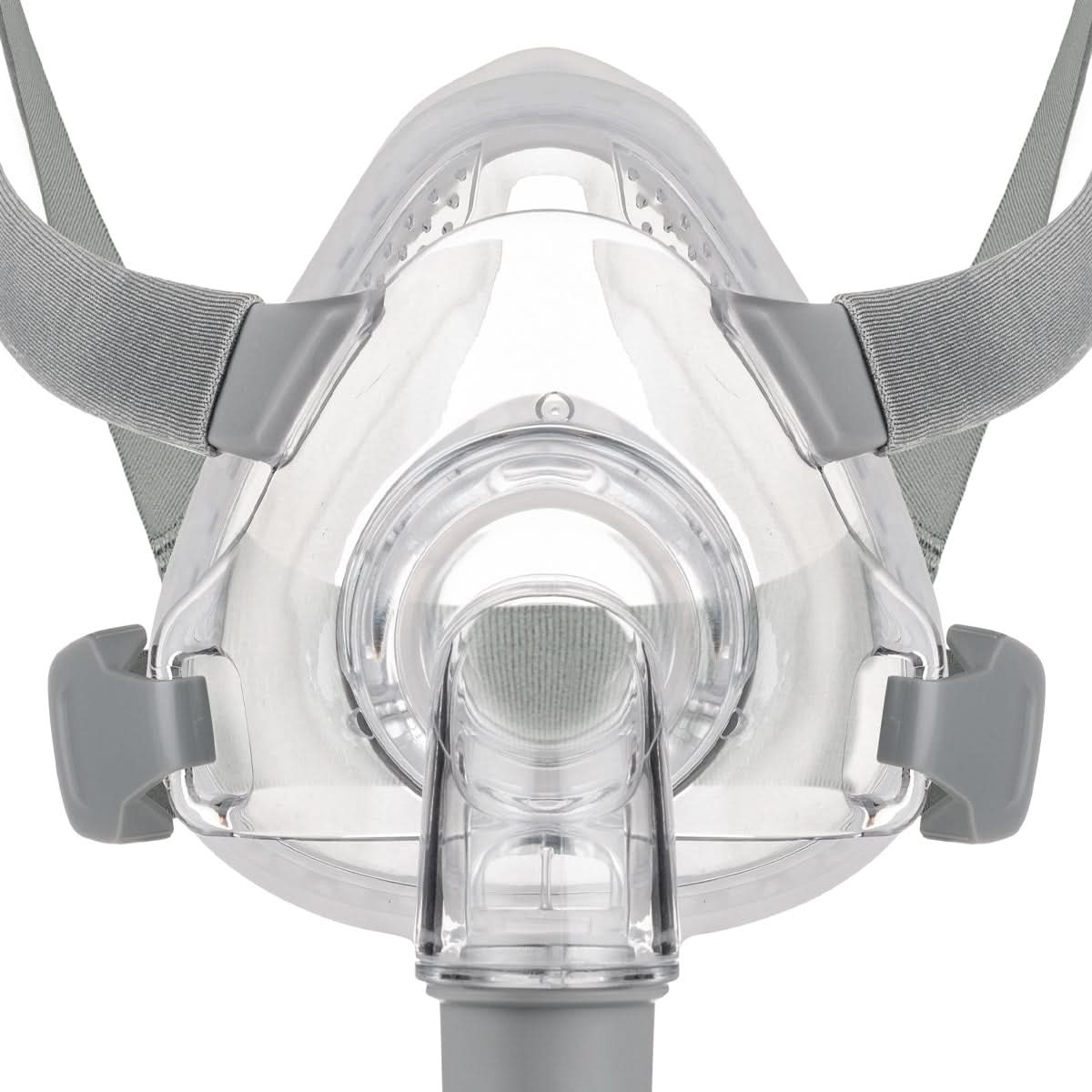 The Siesta Full Face Mask from 3B Medical has a lightweight frame and eliminates forehead support providing a clear line of sight, so you'll hardly know it's there. This FitPack includes Small, Medium & Large Full Face Cushions so you can try each one and find your best fit right out of the box.