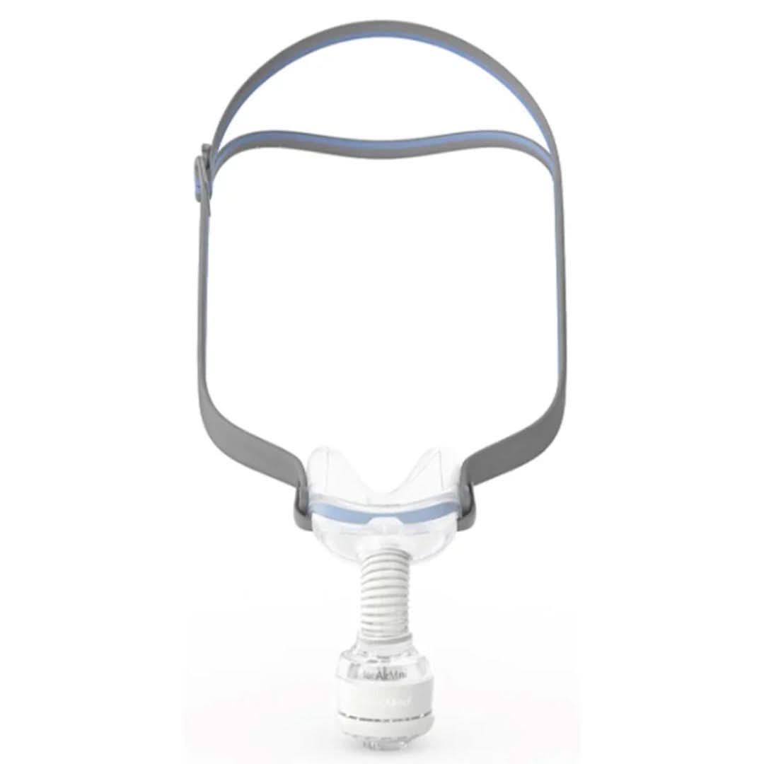 The AirFit™ N30 nasal cradle mask pack includes ResMed's lightest mask yet and features a soft, under-the-nose curved nasal cradle cushion.
