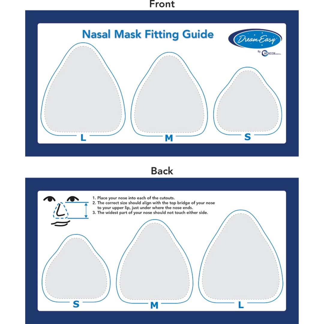 The DreamEasy Nasal CPAP Mask provides a superior seal with its removable Comfort Cushion that conforms around the nose and facial contours for a comfortable night's rest. This mask is similar to ResMed nasal N20 mask
