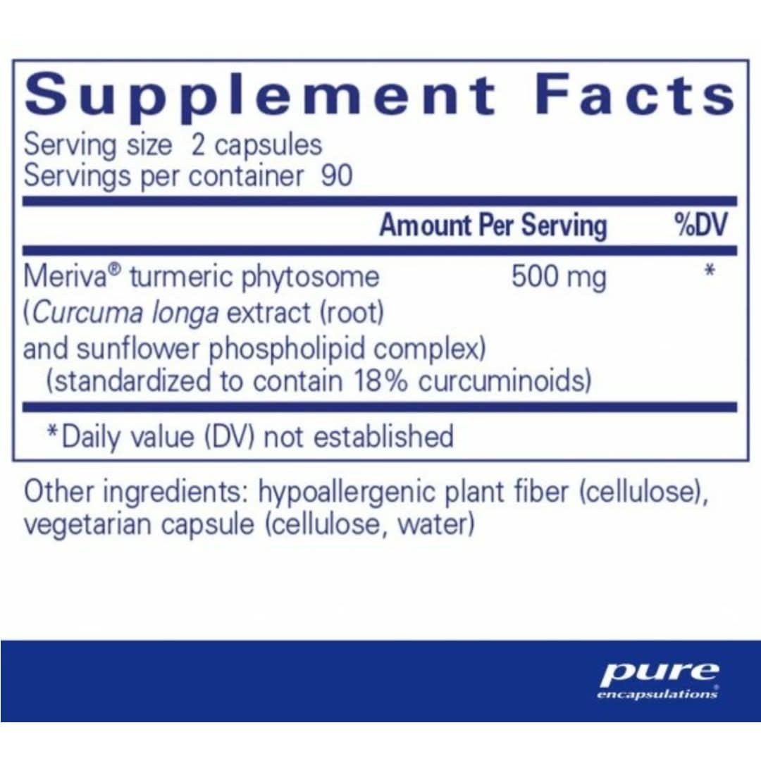 With Meriva® bioavailable curcumin phytosome; Enhanced absorption for joint, tissue and cellular health. Best natural treatment for joint and body pain.