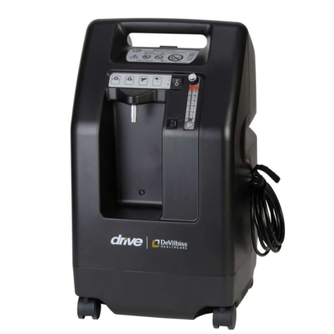 Introducing the Drive DeVilbiss 5 Liter Oxygen Concentrator. The 525DS 5 Liter Oxygen Concentrator represents the most recent entry in the Devilbiss line of oxygen concentrators. This relatively compact stationary model boasts impressive performance and safety features seen on all of Drive DeVilbiss’ devices.