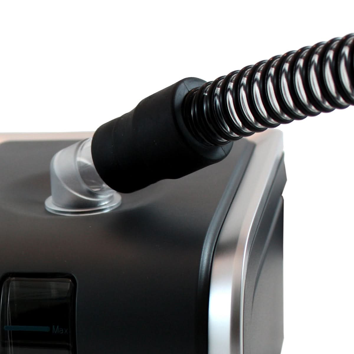 Ultra Noir CPAP Tubing from 3B Medical is made of high quality, long lasting materials. The tubing's smooth bore inner core ensures whisper quiet operation; and the ribbed outer surface provides flexibility and durability. Each tube has two strong, medical grade, rubber endcaps for a secure connection between your mask, your tube and your machine. We are located in New Jersey. Free shipping and delivery are available.