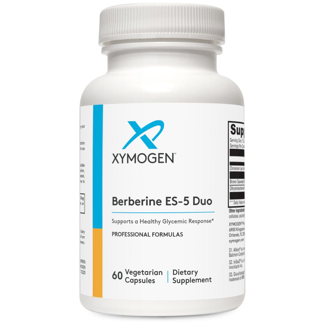 erberine ES-5 Duo 60 Capsules bottle - premium blood sugar support supplement with dihydroberberine (DHB) and InSea2® seaweed extract