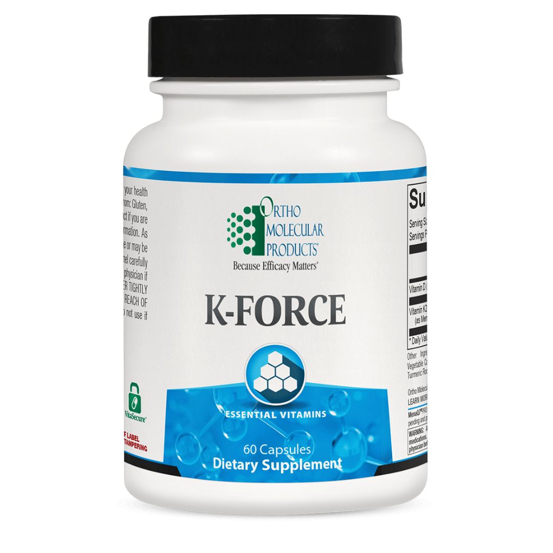 Vitamins K and D act in synergy in the process of supporting and maintaining bone, cardiovascular and immune health.