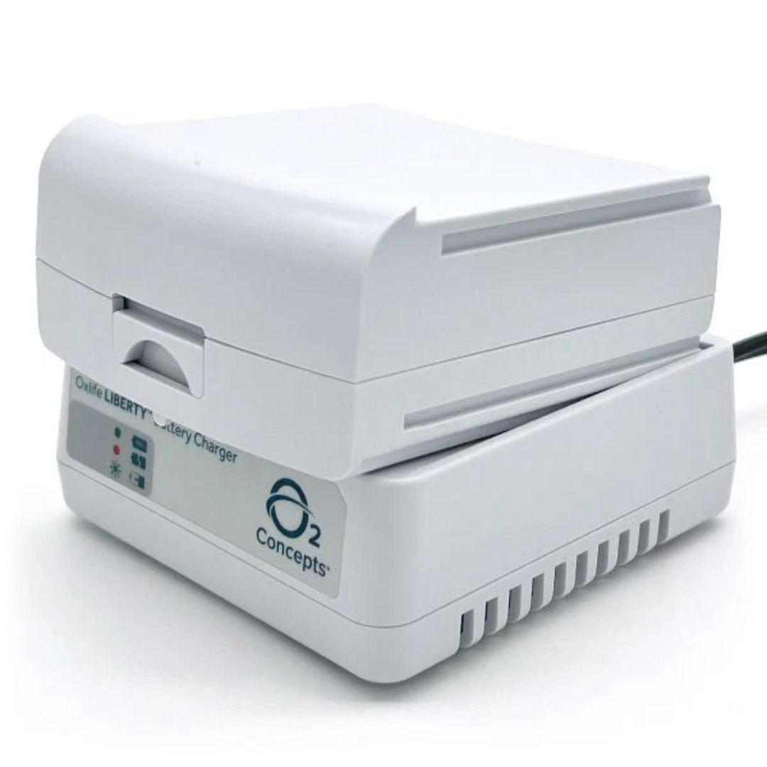 OxLife Liberty and  Liberty 2 External Battery Charger – Spare Battery Charging Dock for Portable Oxygen Concentrators