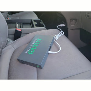 Portable Outlet X9 rechargeable CPAP and BiPAP battery backup with uninterruptible power supply and digital display