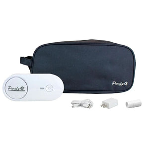The only all-in-one solution on the market.  .  The Purify O3 Elite kit includes everything needed to disinfect  including: Purify O3 Elite sanitizer, charging cable with plug, tubing adapter and a dual-purpose storage and sanitizing case.