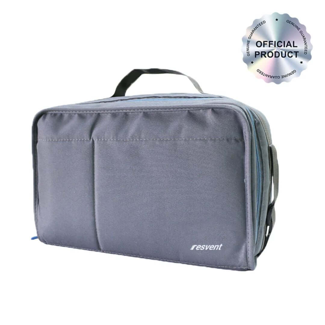 Travel Carrying Bag for iBreeze PAPs Device by Resvent, made of durable woven fabric with dual-handle design, perfect for portable storage.