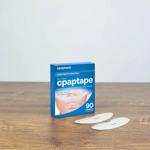 CPAPtape - Disposable sleeping strips for preventing mouth leaks during CPAP therapy. An effective alternative to chinstraps with easy application and medical-grade adhesive.