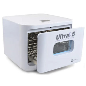 Ultra-5 Ultraviolet Disinfector The Roscoe Ultra-5 Ultraviolet Disinfector uses the natural disinfecting power of UV-C light to destroy common viruses and bacteria. It effortlessly disinfect your CPAP supplies and equipment with the FDA-registered Ultra-5 Ultraviolet Disinfector. Without using harmful ozone or harsh chemicals, the Ultra-5 bathes your supplies in germicidal UV-C light, killing up to 99.99% of common bacteria and viruses in just five minutes.